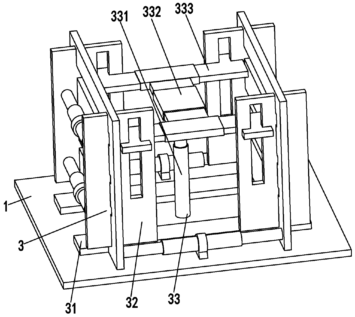 An automatic gluing equipment for composite wood boards