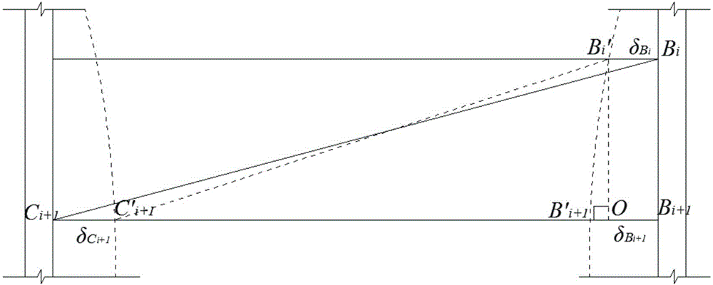 Foundation pit top horizontal displacement monitoring method