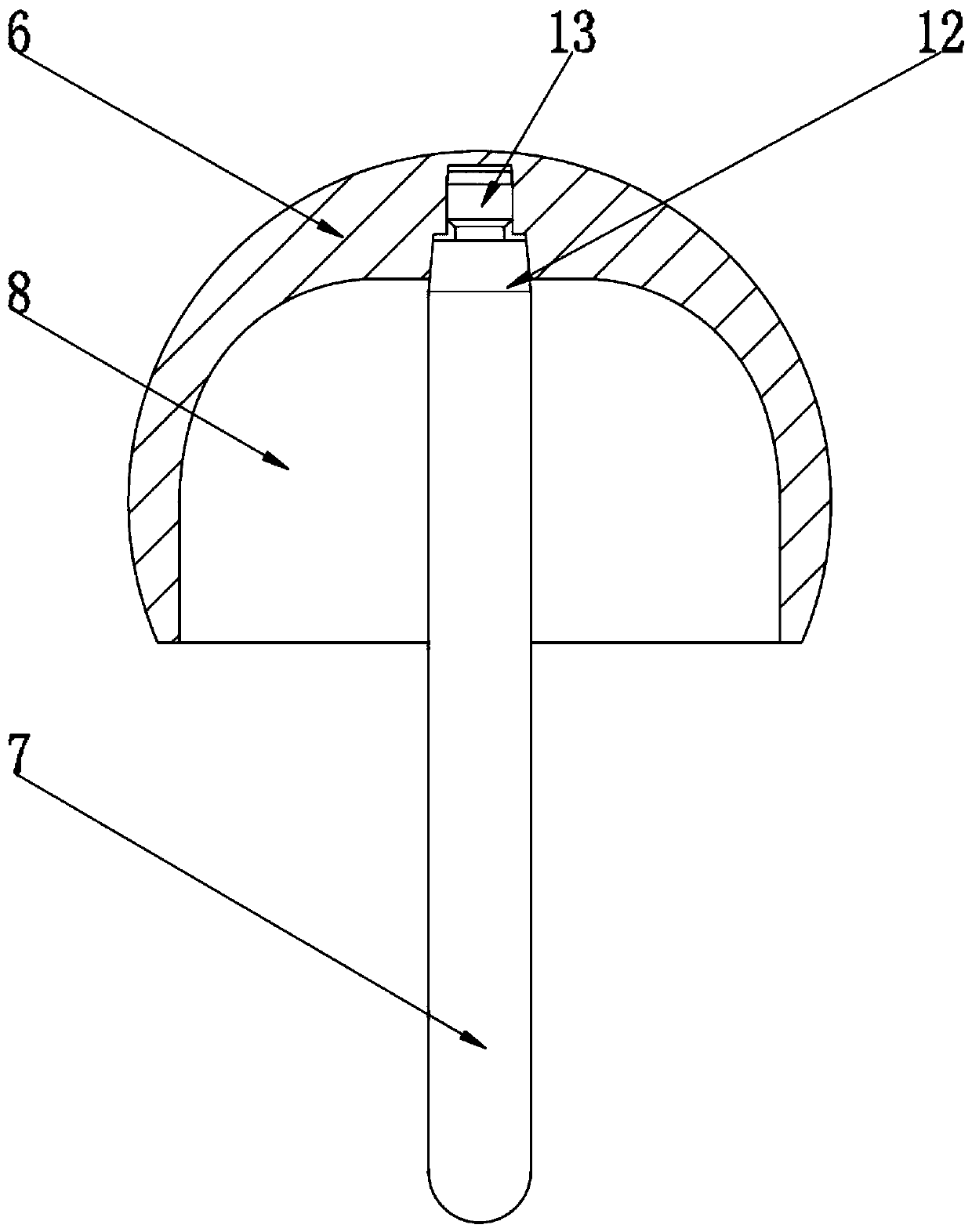 Manufacturing process for surface replacement femoral head and femoral head