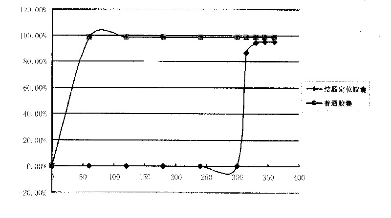 Oral preparation of novel colonic positioning release medicine