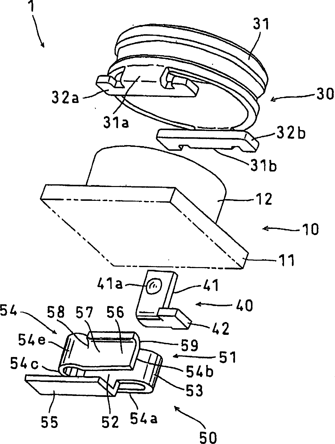 Coaxial connector with a switch