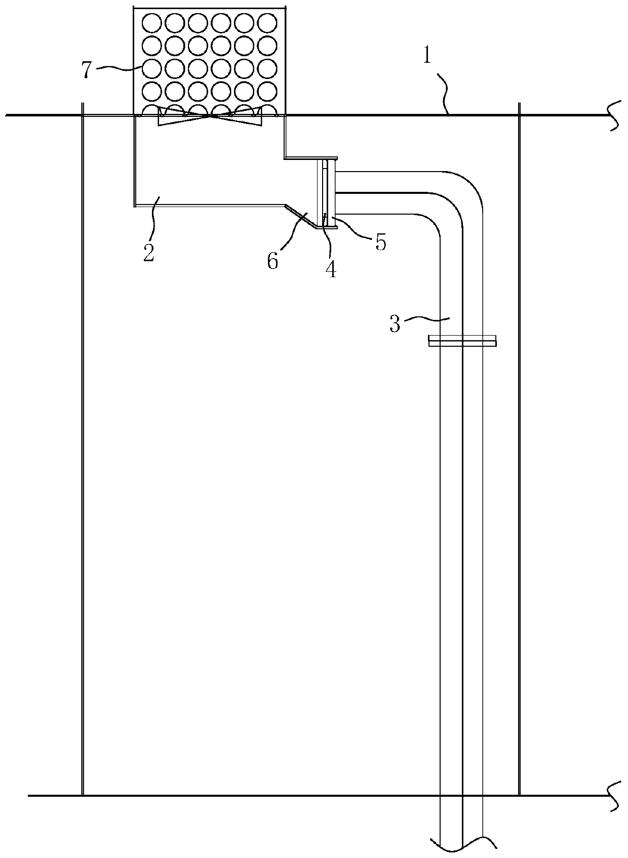 Backflow-prevention drainage structure for ship