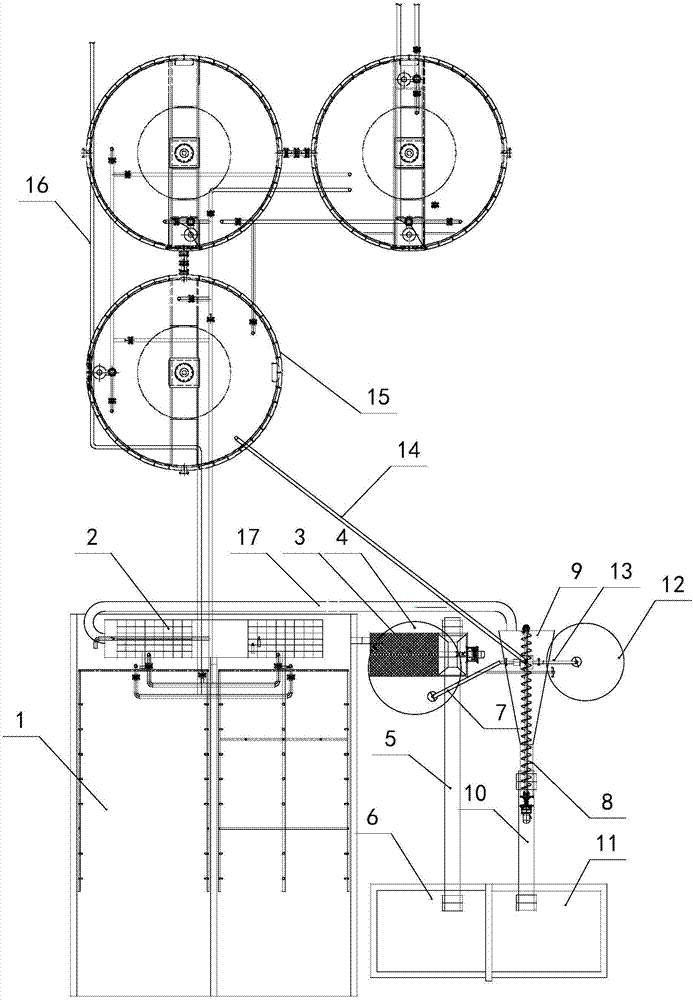 Sewage recycling system for concrete stirring station