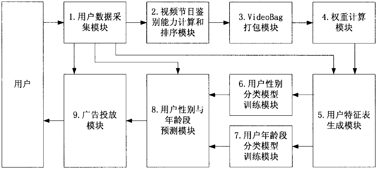 VideoBag feature-based accurate advertisement release system and method