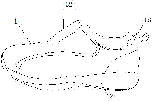 Physiotherapeutic healthcare shoes for hypertensive