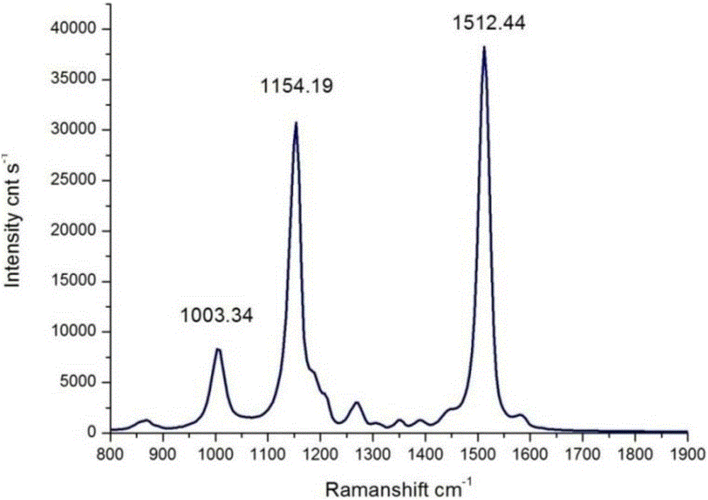 Method using Raman spectrum to detect beta-carotene content in fruit