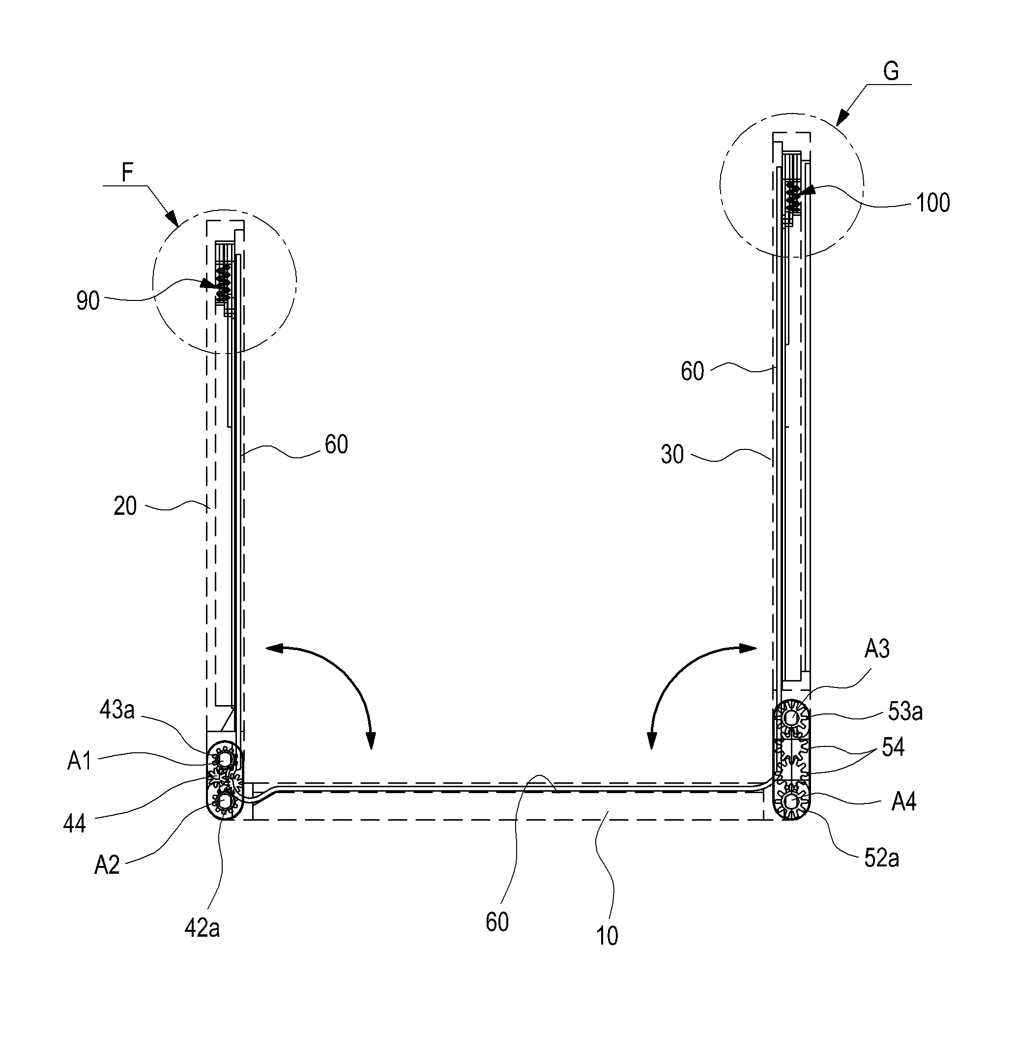 Portable communication device having flexible display unit