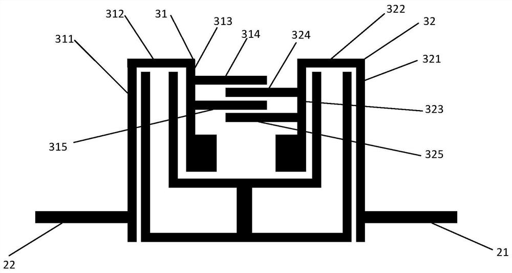 A three-mode high-temperature superconducting filter