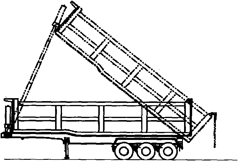 Double-carriage self-discharging semitrailer