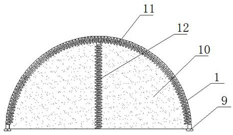 Multifunctional folding type seedling shading shed