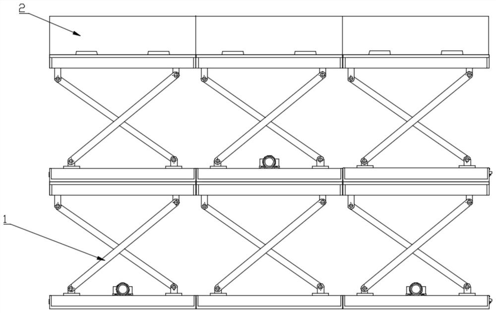 Steel structure bridge truss with buffering characteristic