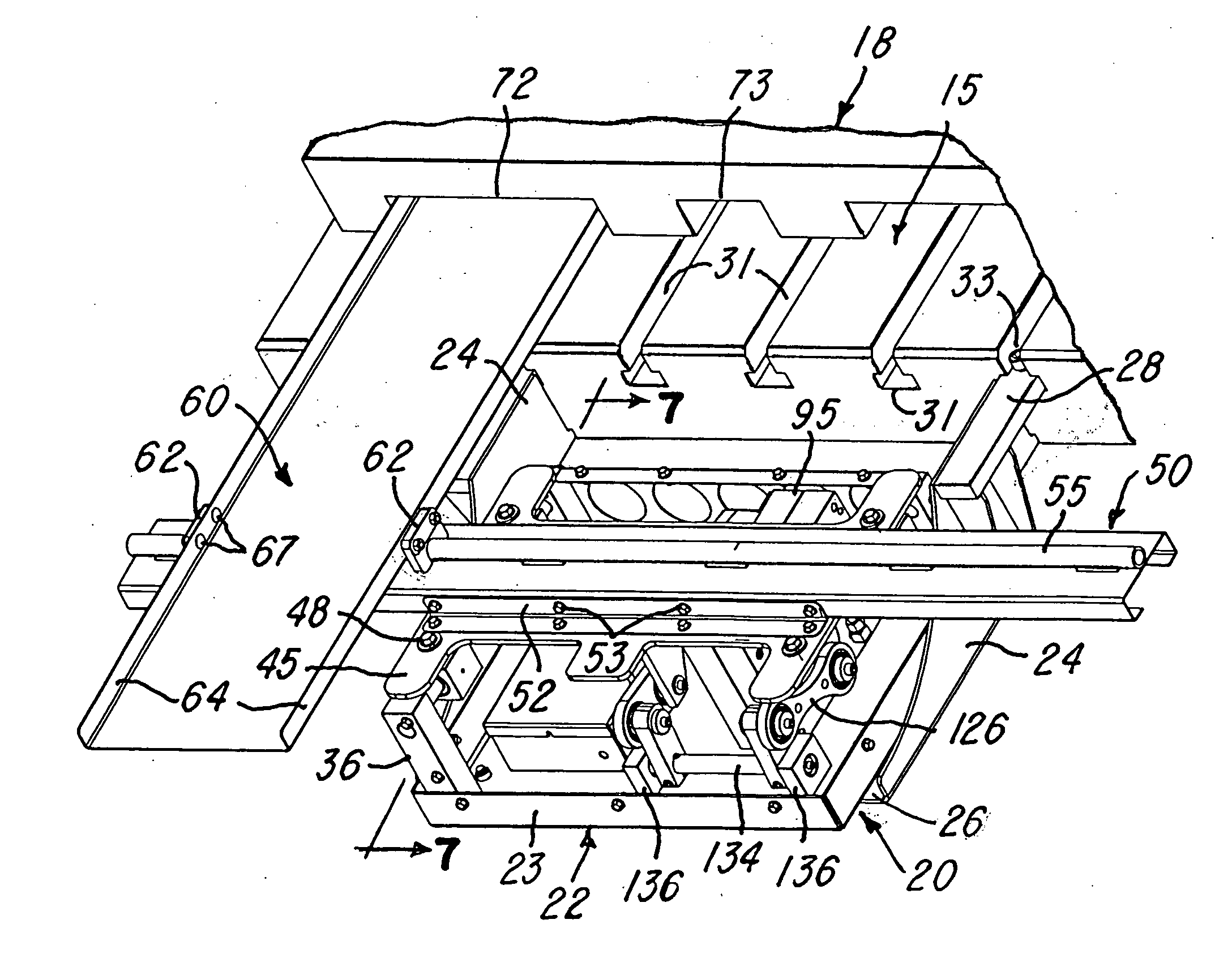 Shaker conveyor with elliptical gear drive system