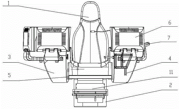 Design method for driller room seat