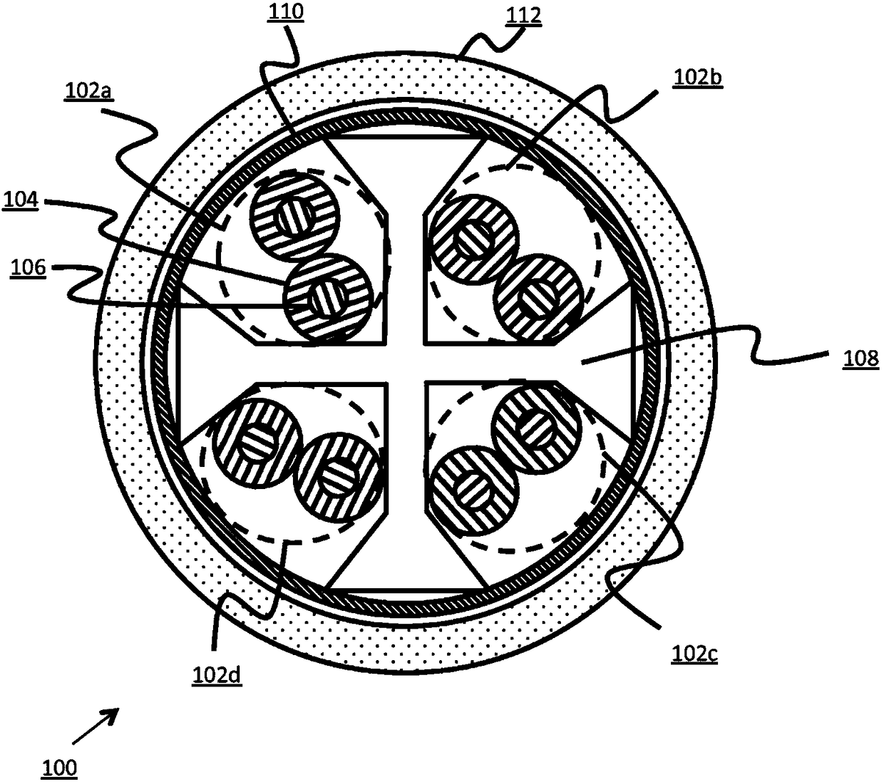 Improved high performance data communications cable