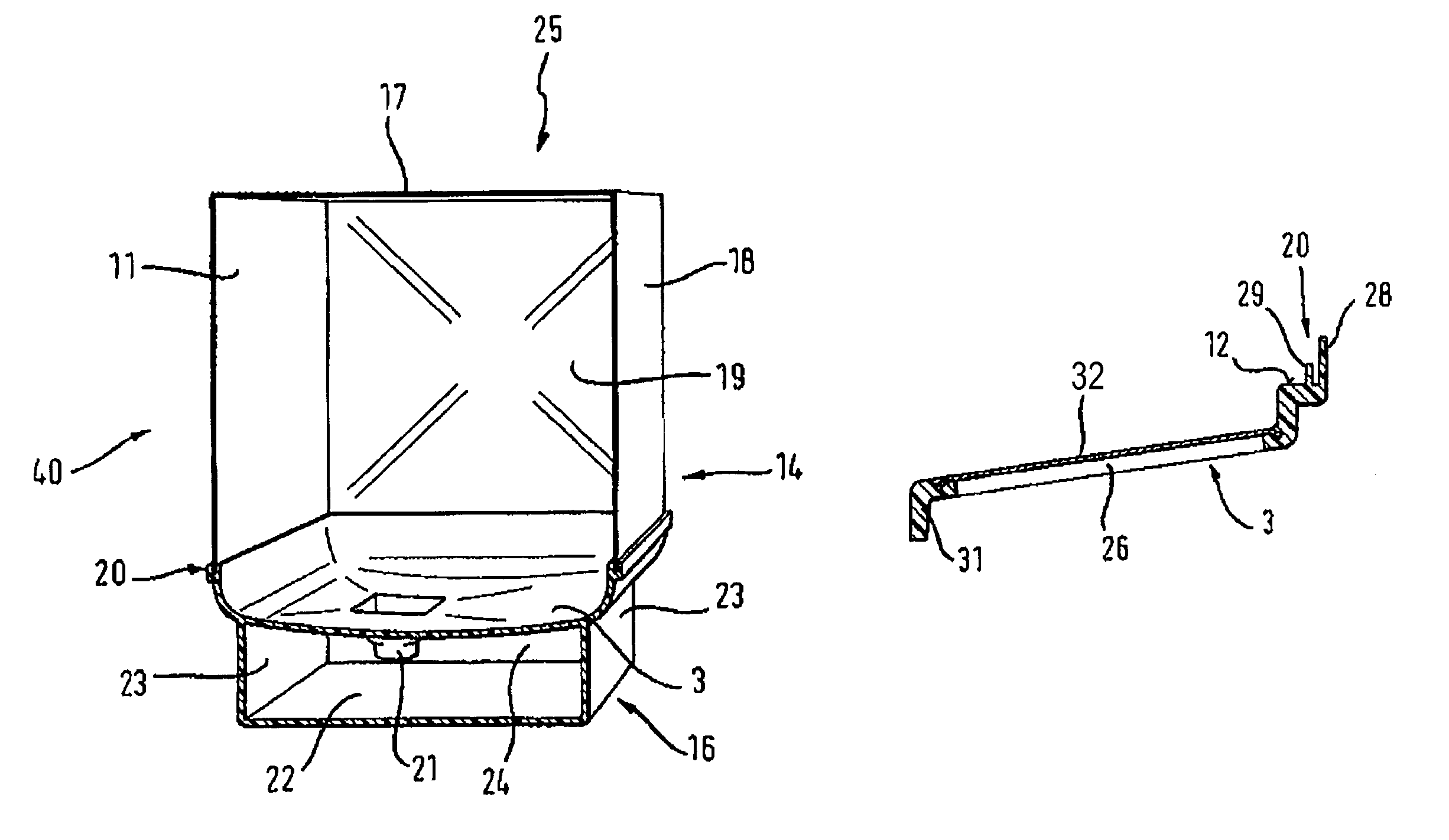 Platform for a dish washing machine