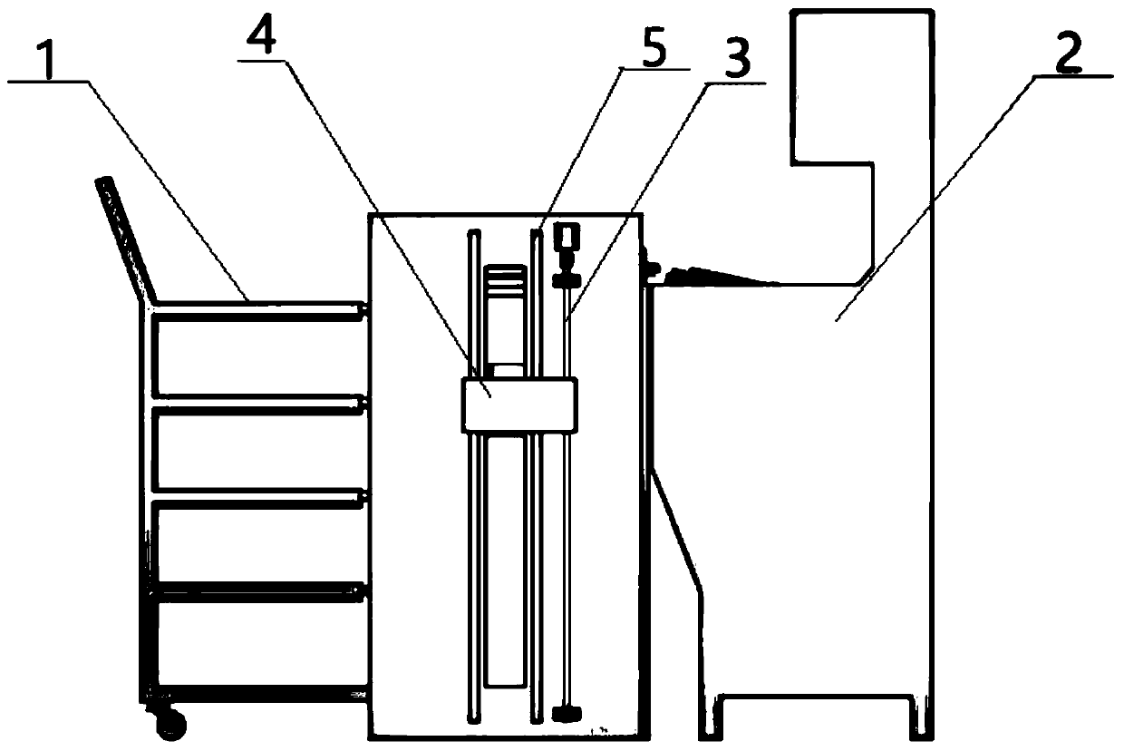 Semi-automatic wafer discharging device based on wax-free polishing process