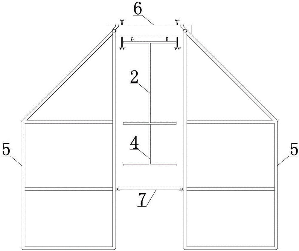 Moveable fabricated construction operating platform mechanism and construction method thereof