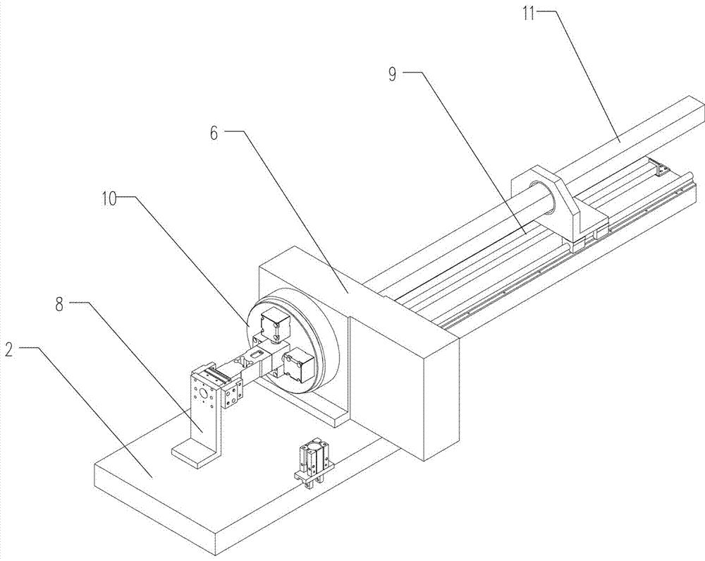 Numerical control machine tool with built-in automatic loading and unloading mechanism and method for loading and unloading workpiece