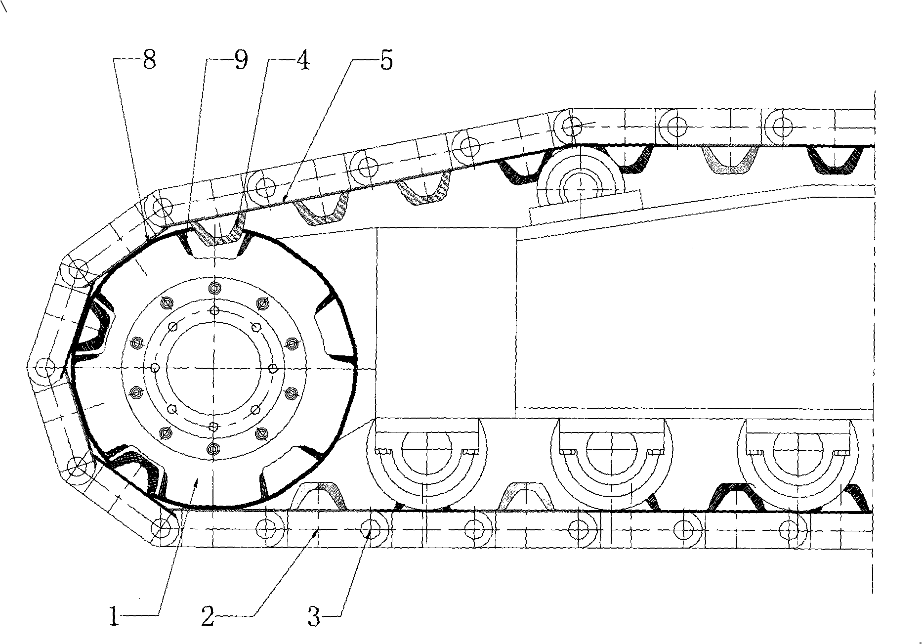 Repair method of box-shaped apron wheel mechanism