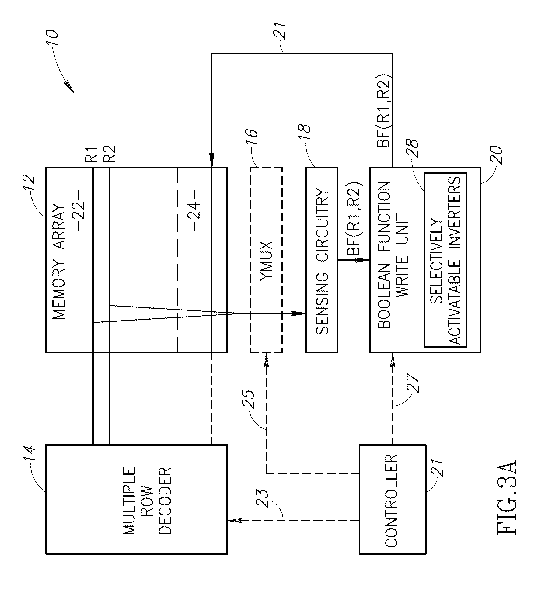 Charge sharing in a tcam array