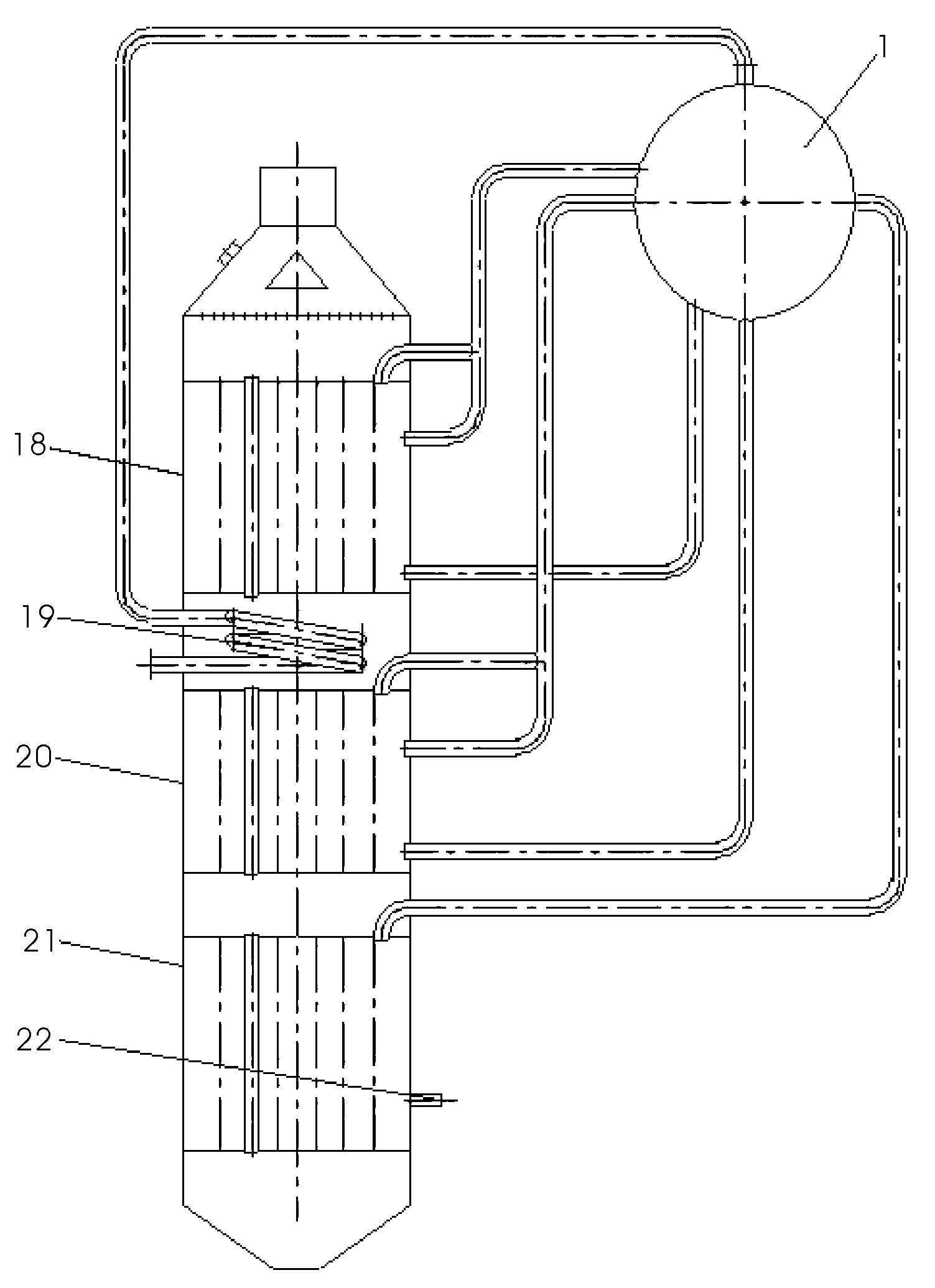 Slag cooler for calcinator