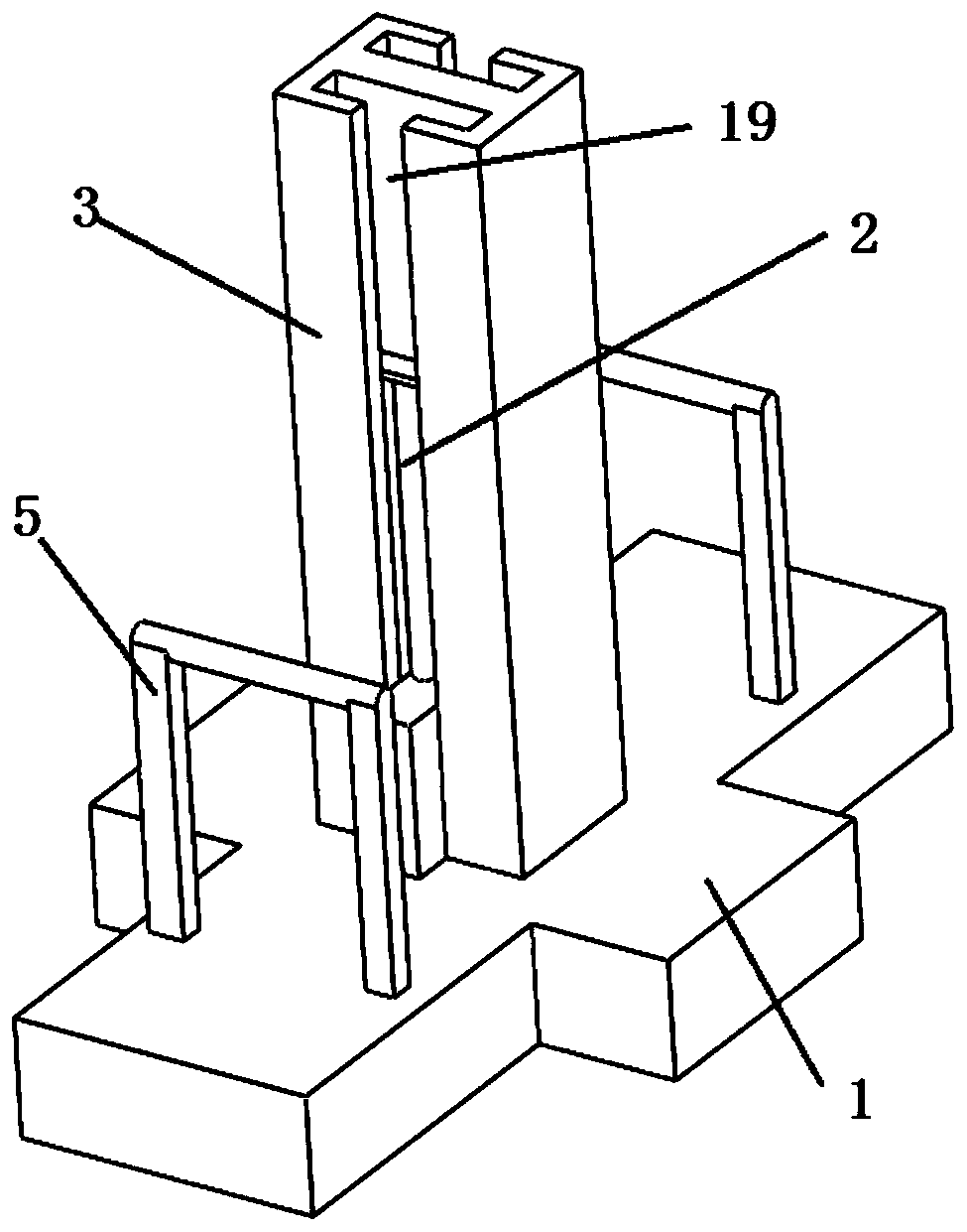 Pesticide application device for preventing and controlling underground plant diseases and pests of tobacco