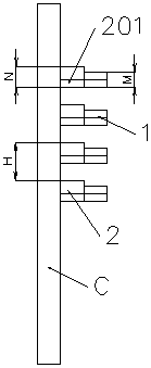 Production method of die-cutting foam rubber without knife marks