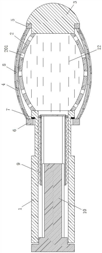 Postoperative analgesia and hemostasis device for anorectal department