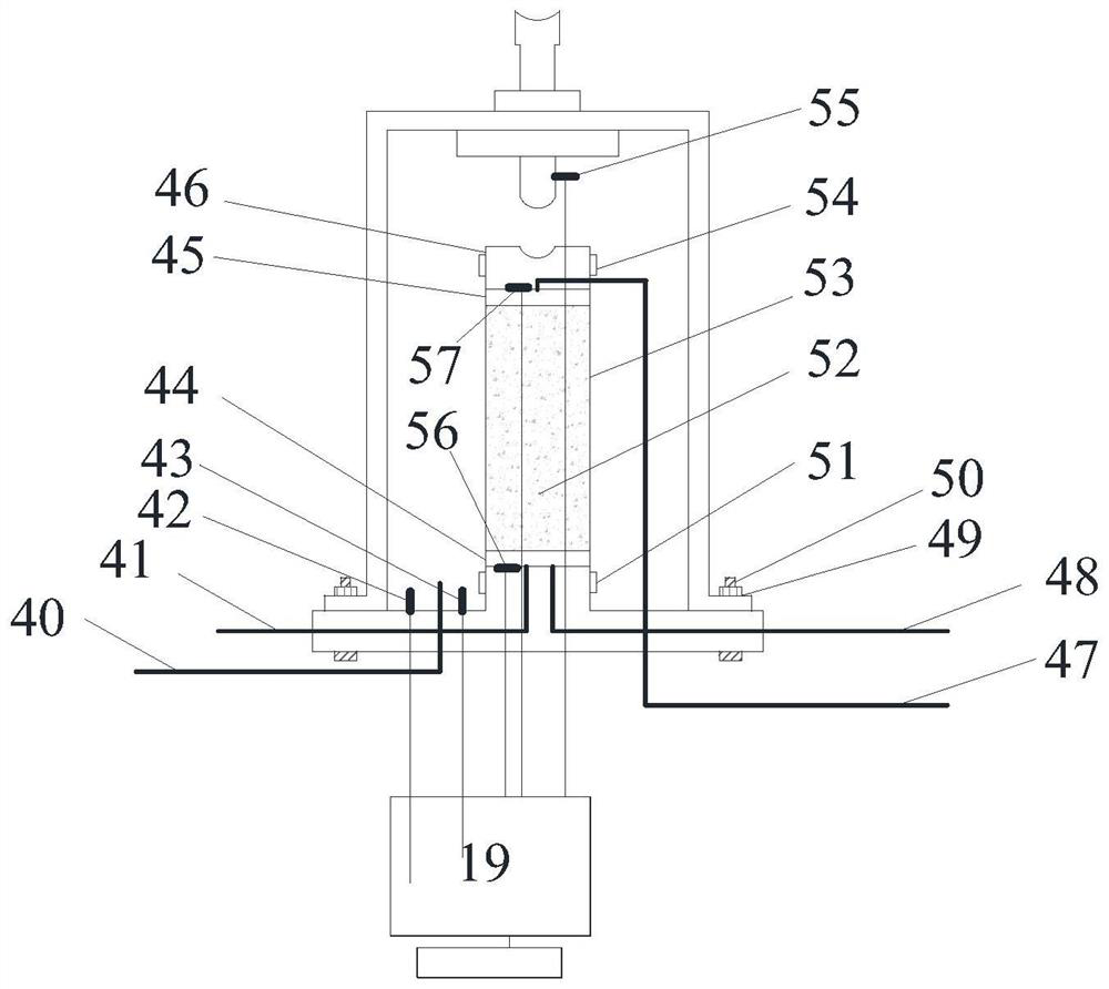 Triaxial shearing and seepage integrated experimental method for hydrate-containing sediments