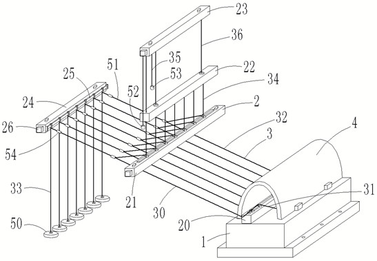 Fatigue load flexible applying system for aircraft vibration superposition fatigue strength test