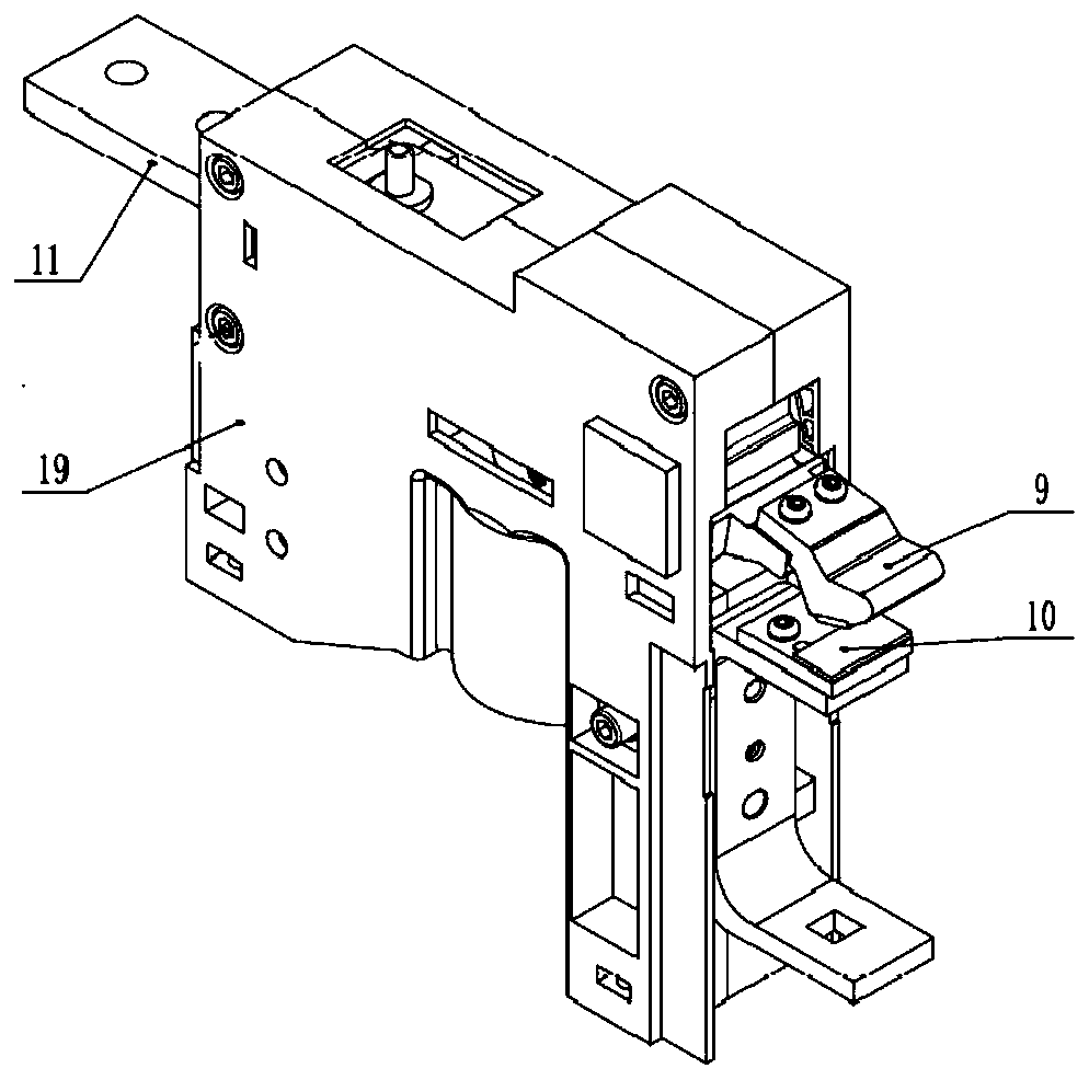 A transmission connection structure for high current DC contactor