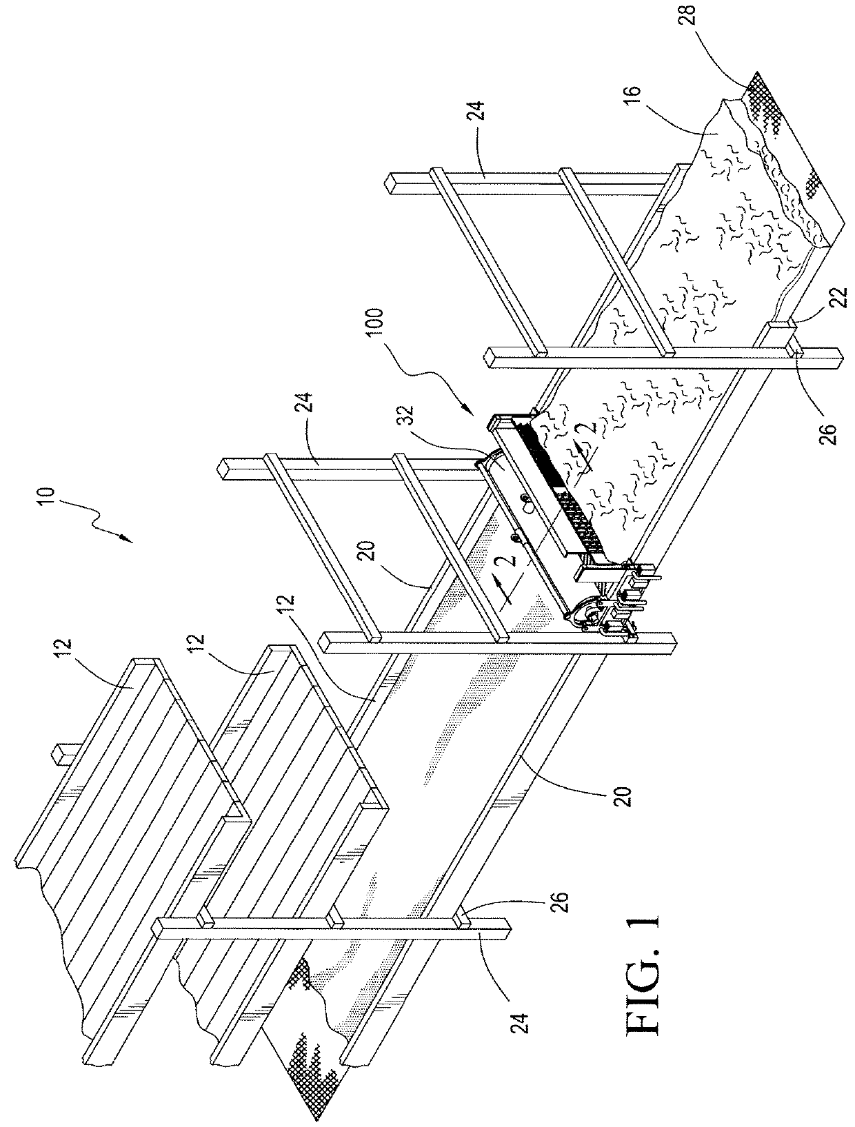 Compost leveling apparatus