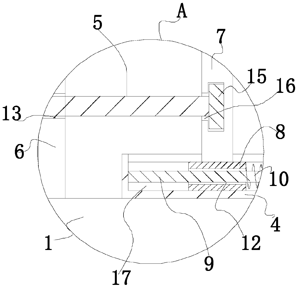 Part bending device used for machining power equipment