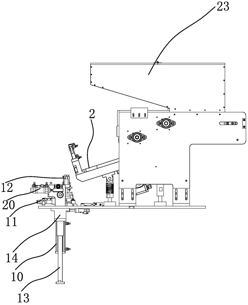 Feed mechanism of needle base of assembling machine for medical accessories