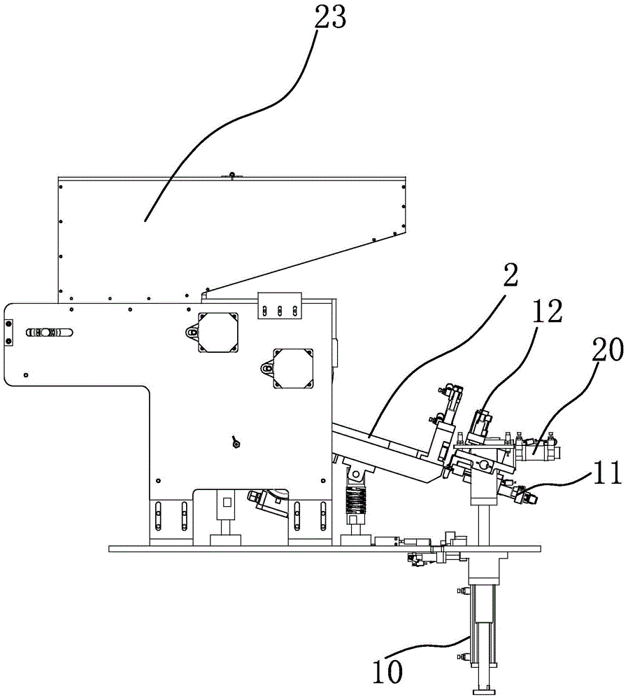 Feed mechanism of needle base of assembling machine for medical accessories