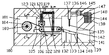 Use method of woven bag making device