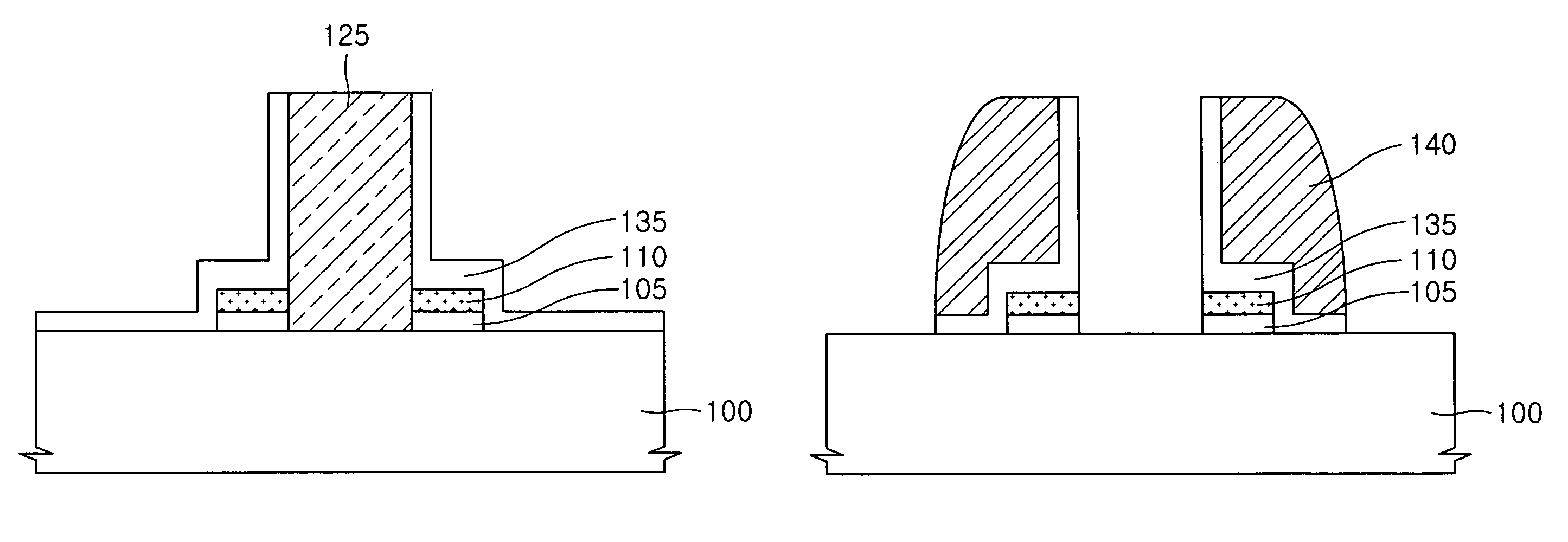 Split gate flash memory device having self-aligned control gate and method of manufacturing the same