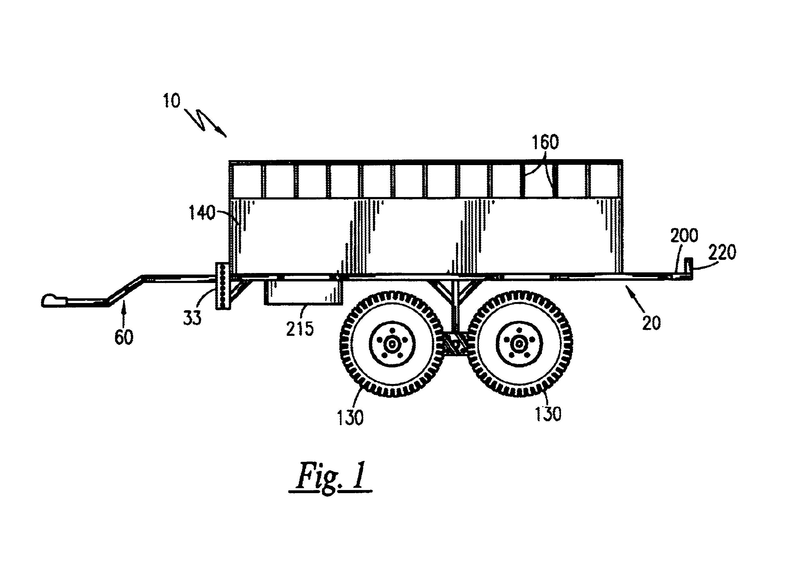 ATV trailer with fully-rotatable suspension