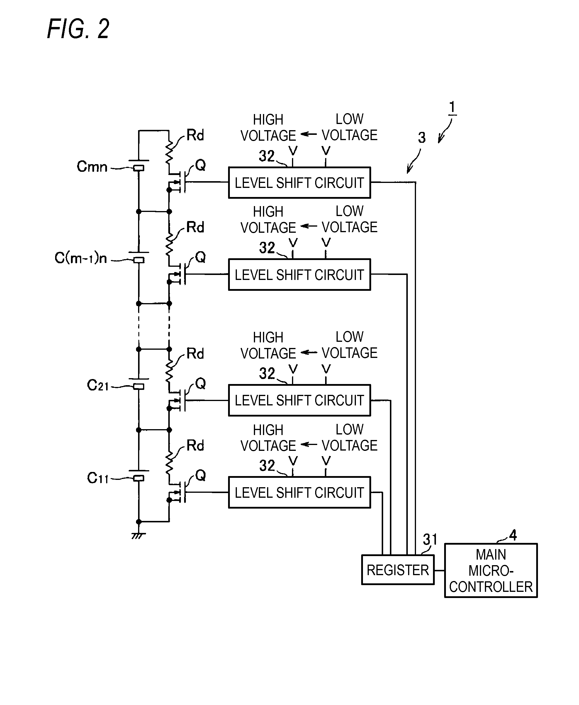 Voltage Detection Device and Equalization Device