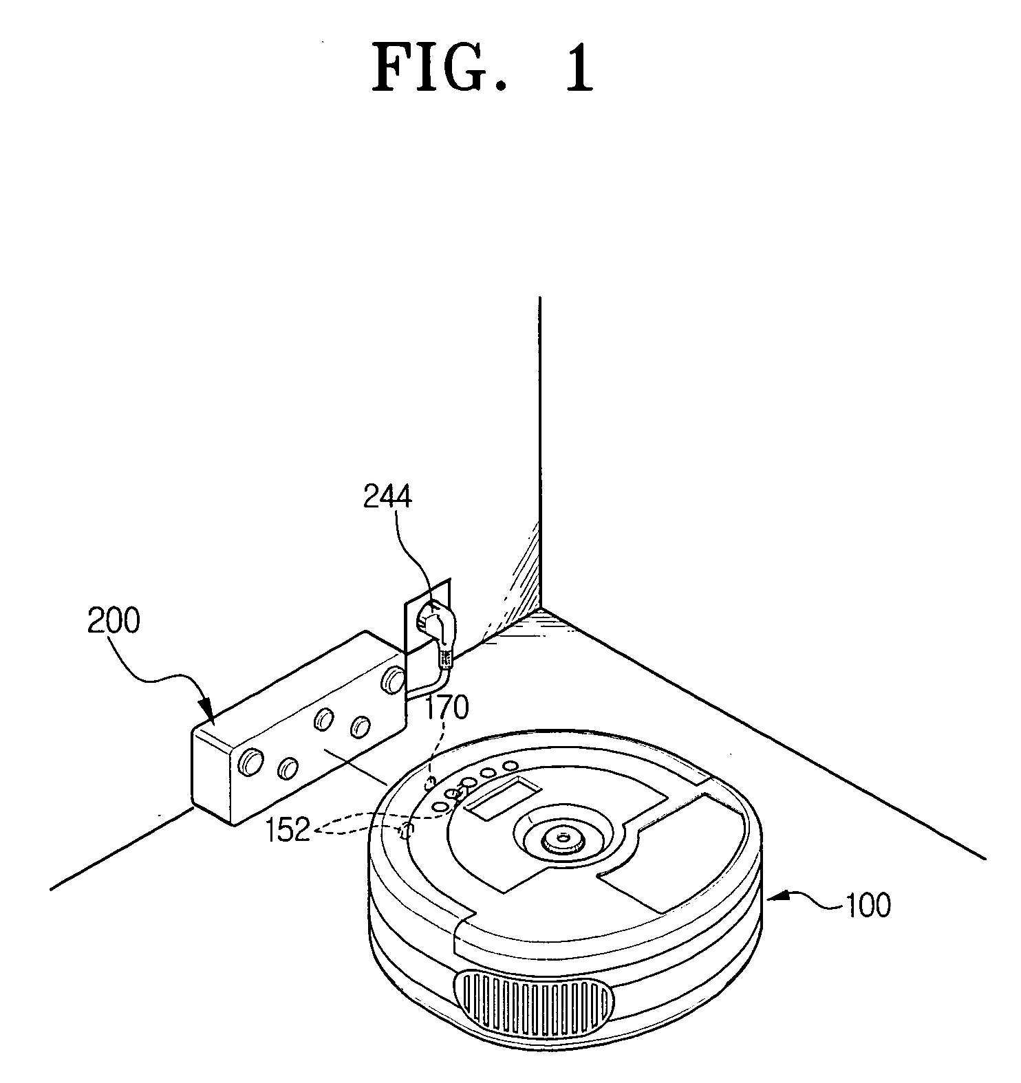 Robot cleaner system and a method for returning to external recharging apparatus