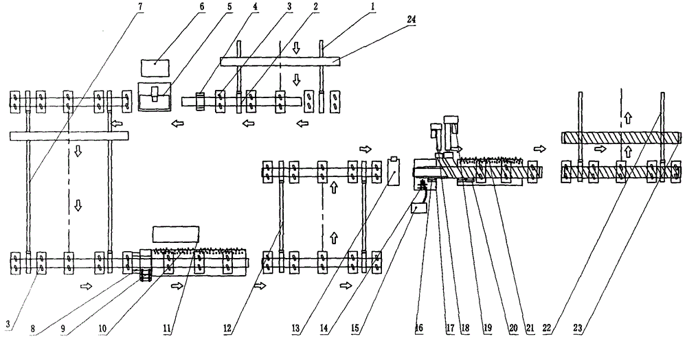 Coiling type one-step corrosion preventing and heat preserving operating line of steel pipeline