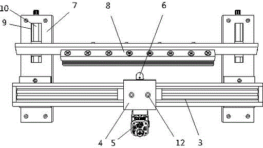 Plane material surface defect detection device and detection module thereof