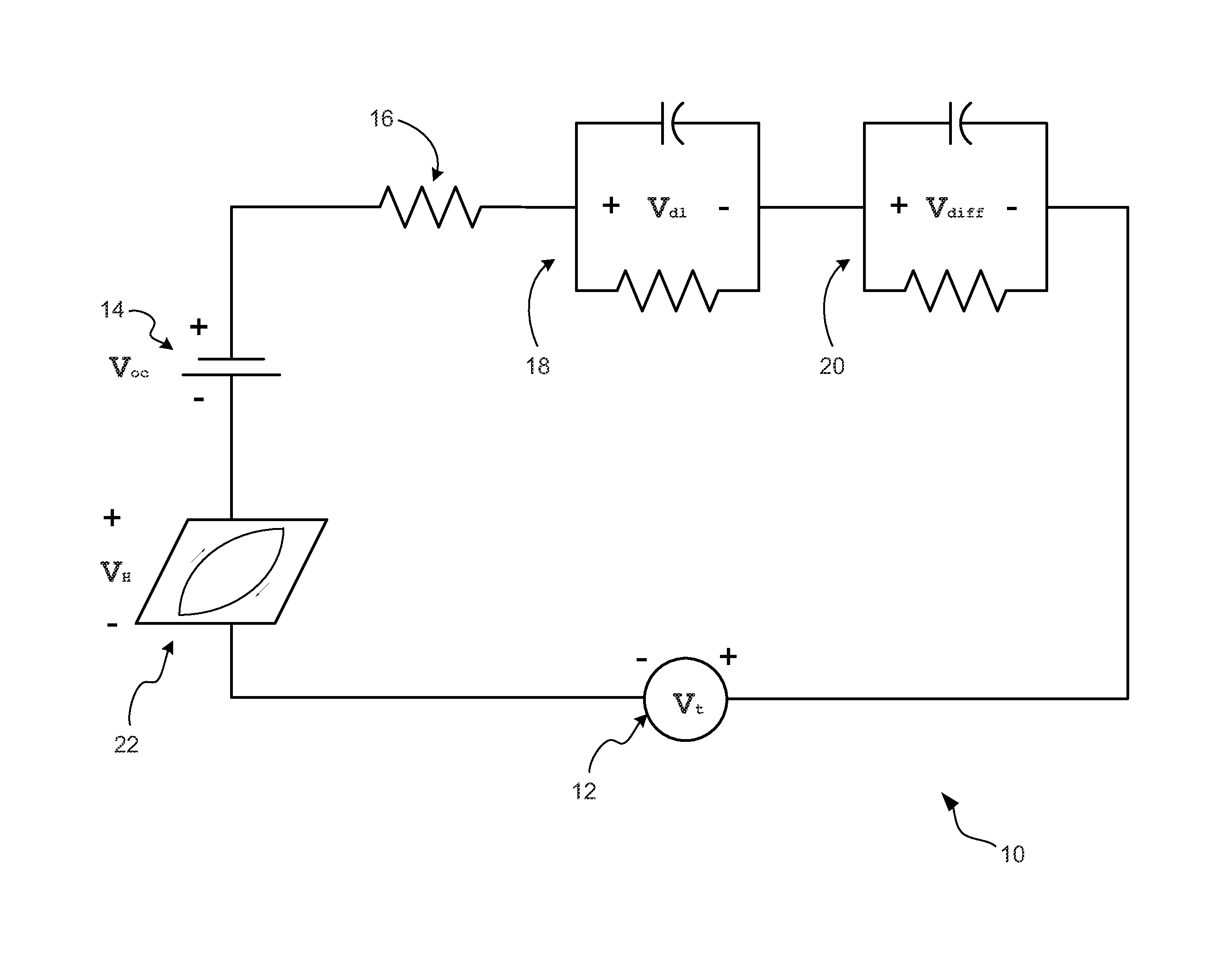 Battery state estimator combining electrochemical solid-state concentration model with empirical equivalent-circuit model