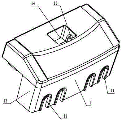 Electrical power stealing prevention wire connecting groove on electrical power meter