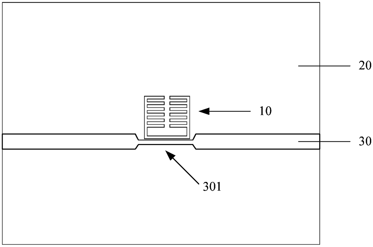 Sensor chip, and marker detecting device and detecting method