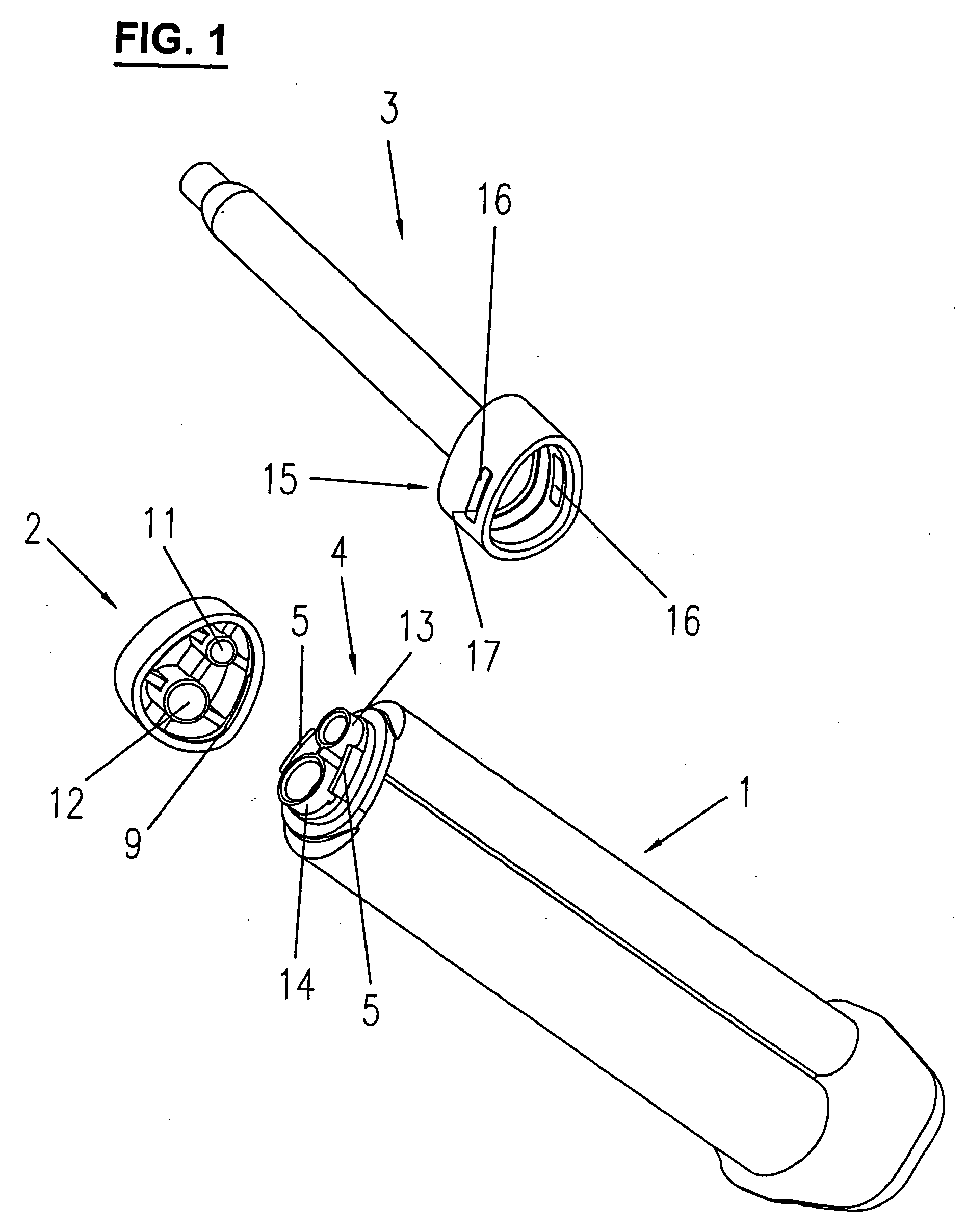 Dispensing Assembly Including a Syringe or Cartridge, a Closing Cap, and a Mixer