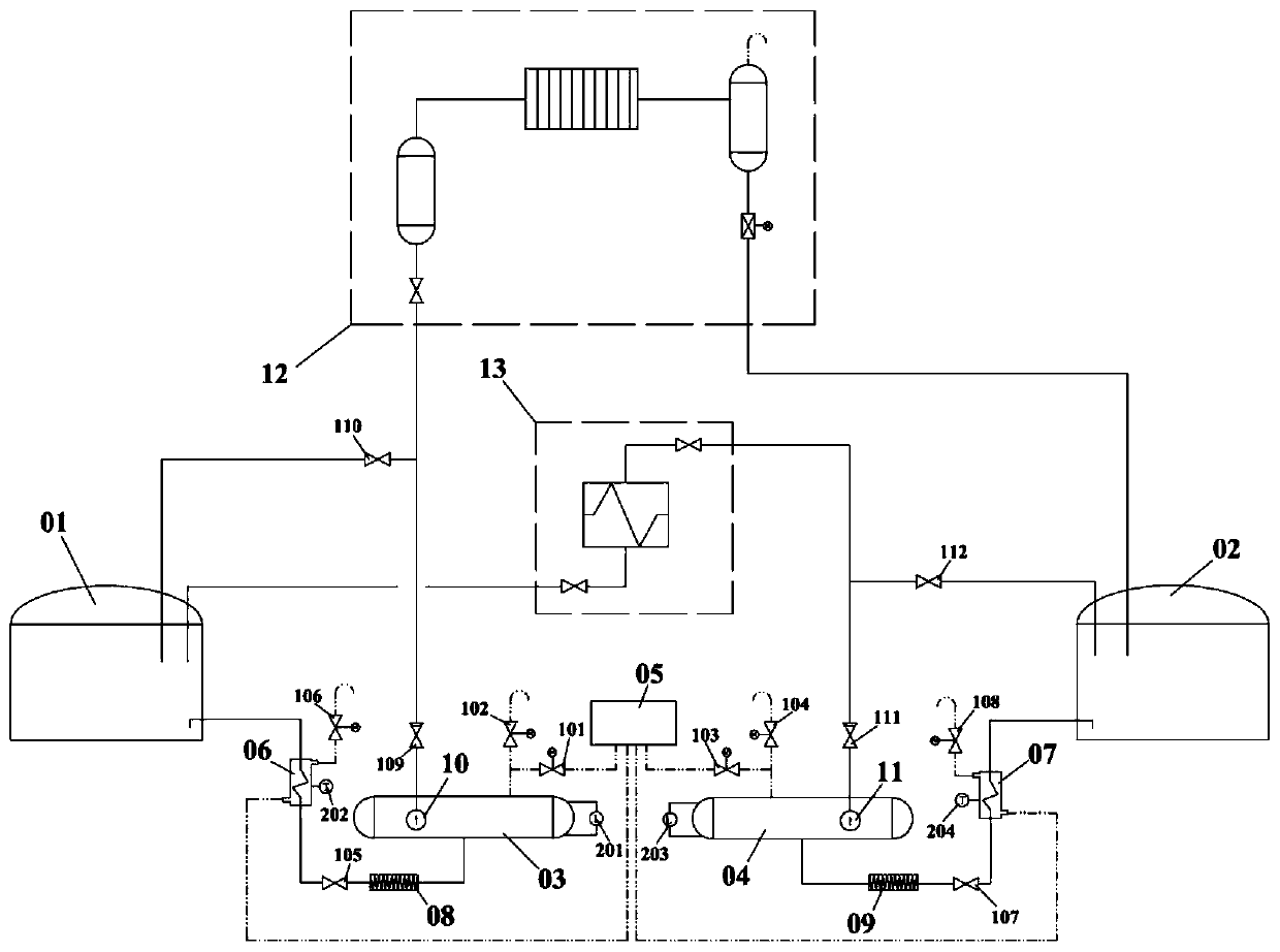 Molten salt conveying system for solar photo-thermal power station