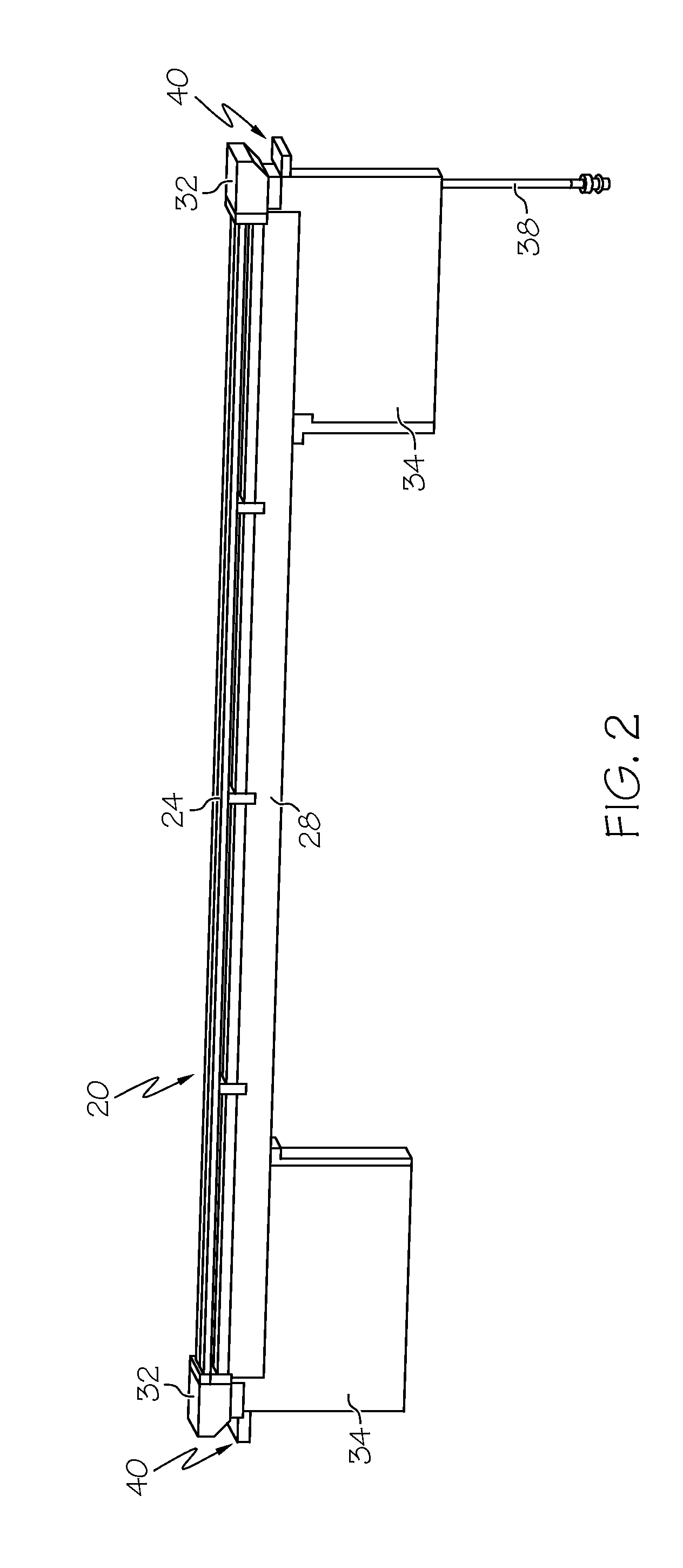 HE-3 tube array alignment mount