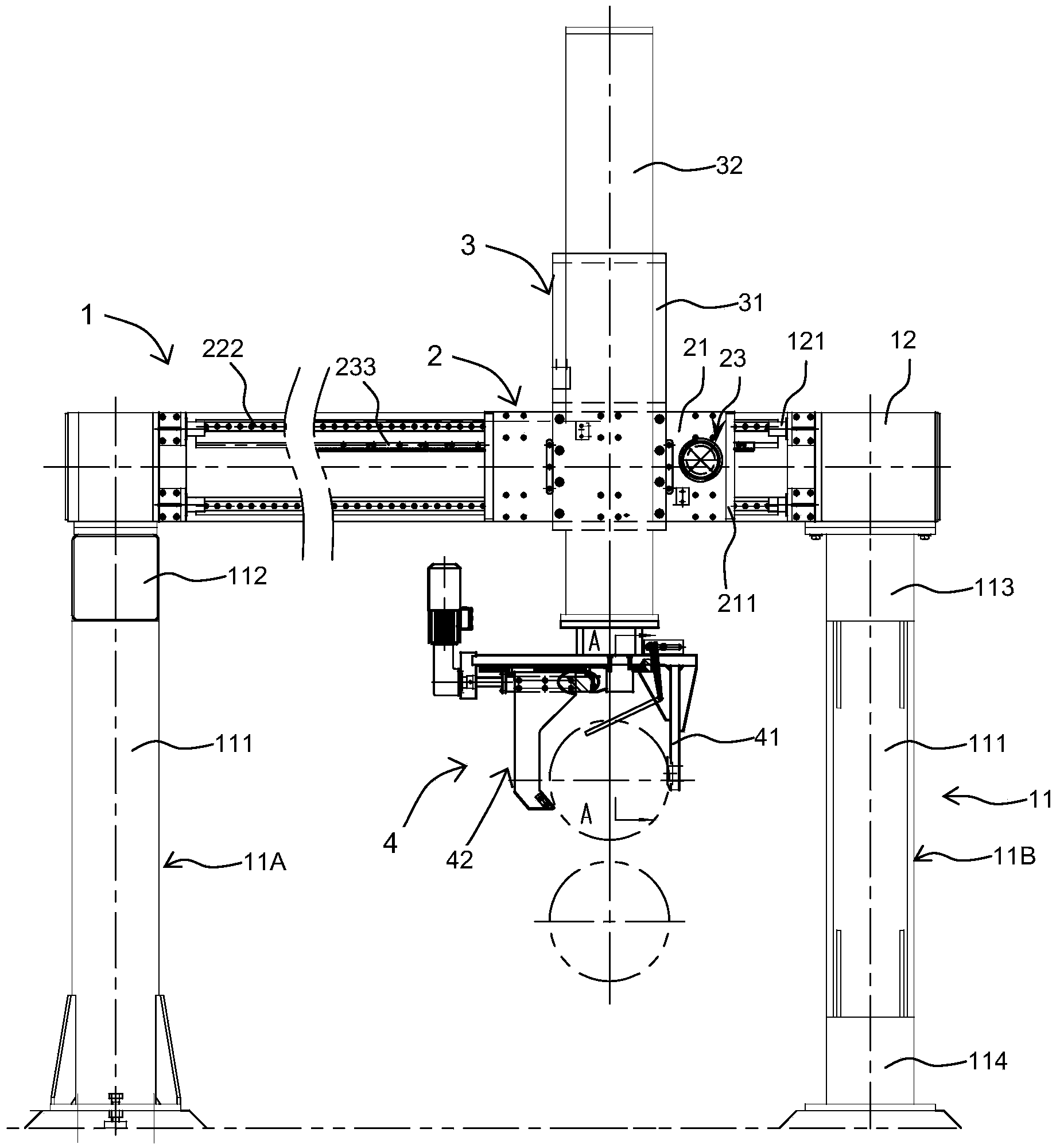 Large-size metal blank hoisting equipment