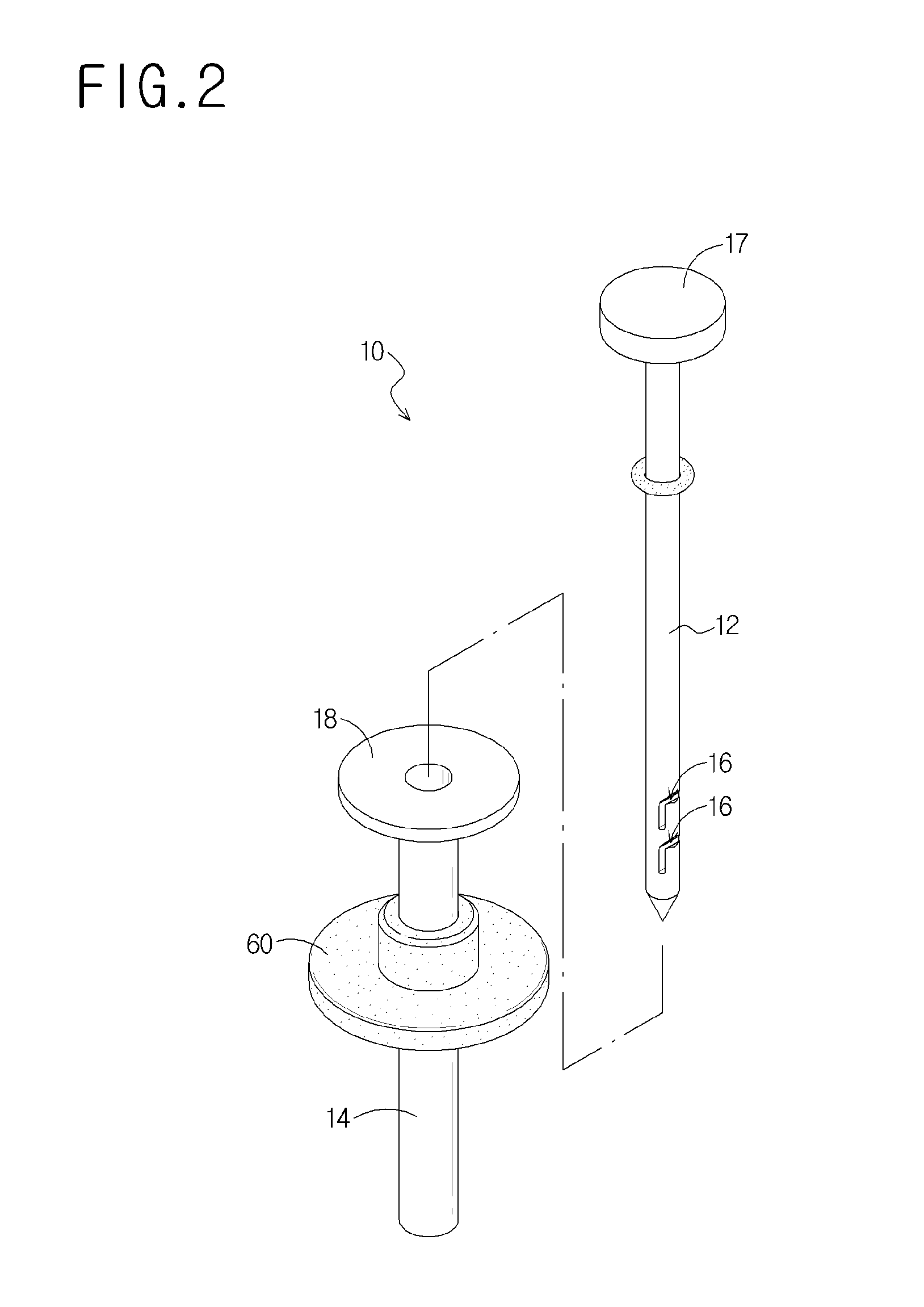 Retraction device for laparoscopy